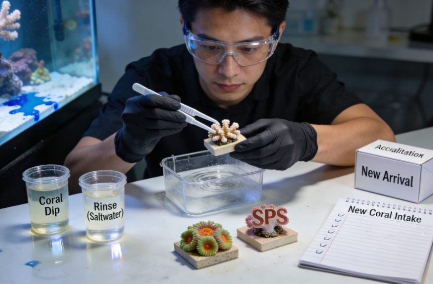 Hobbyst Dipping Corals