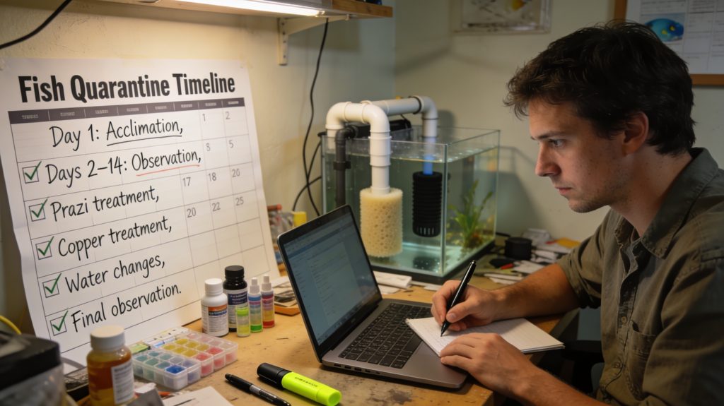 Quarantine Aquarium Timeline